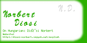 norbert diosi business card